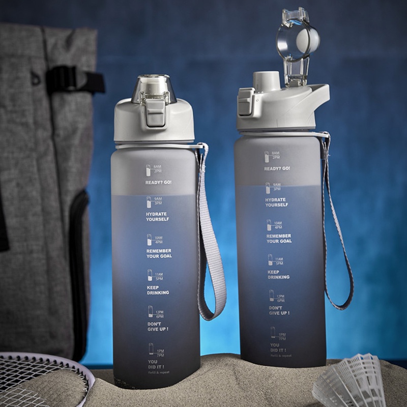 Bình Đựng Nước Refill 1 Lít Cao Cấp Có Quai Đeo