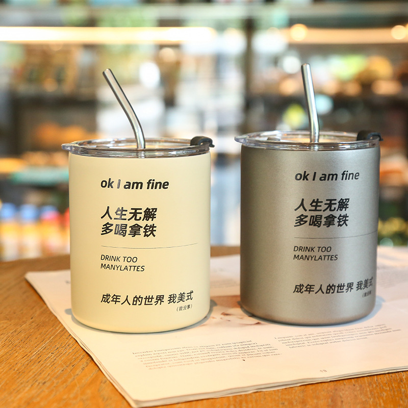 Ly Giữ Nhiệt Good-Morning 360Ml Kèm Ống Hút Ly Giữ Nhiệt Good-Morning 360Ml Kèm Ống Hút