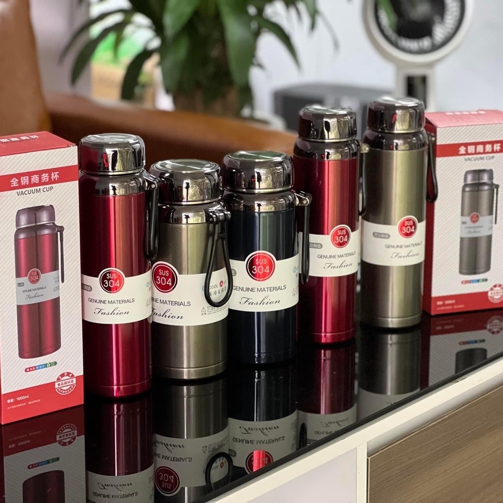 Bình Nước Giữ Nhiệt Nóng Lạnh Chất Liệu Inox 304 Cao Cấp Thể Tích 1200Ml