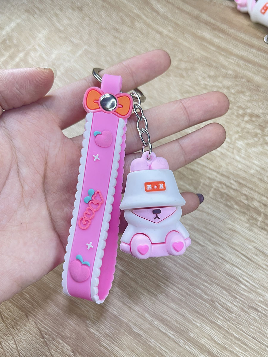 Móc Khoá Hình Thú Cực Đẹp - Gấu Đội Nón Móc Khoá Hình Thú Cực Đẹp - Gấu Đội Nón