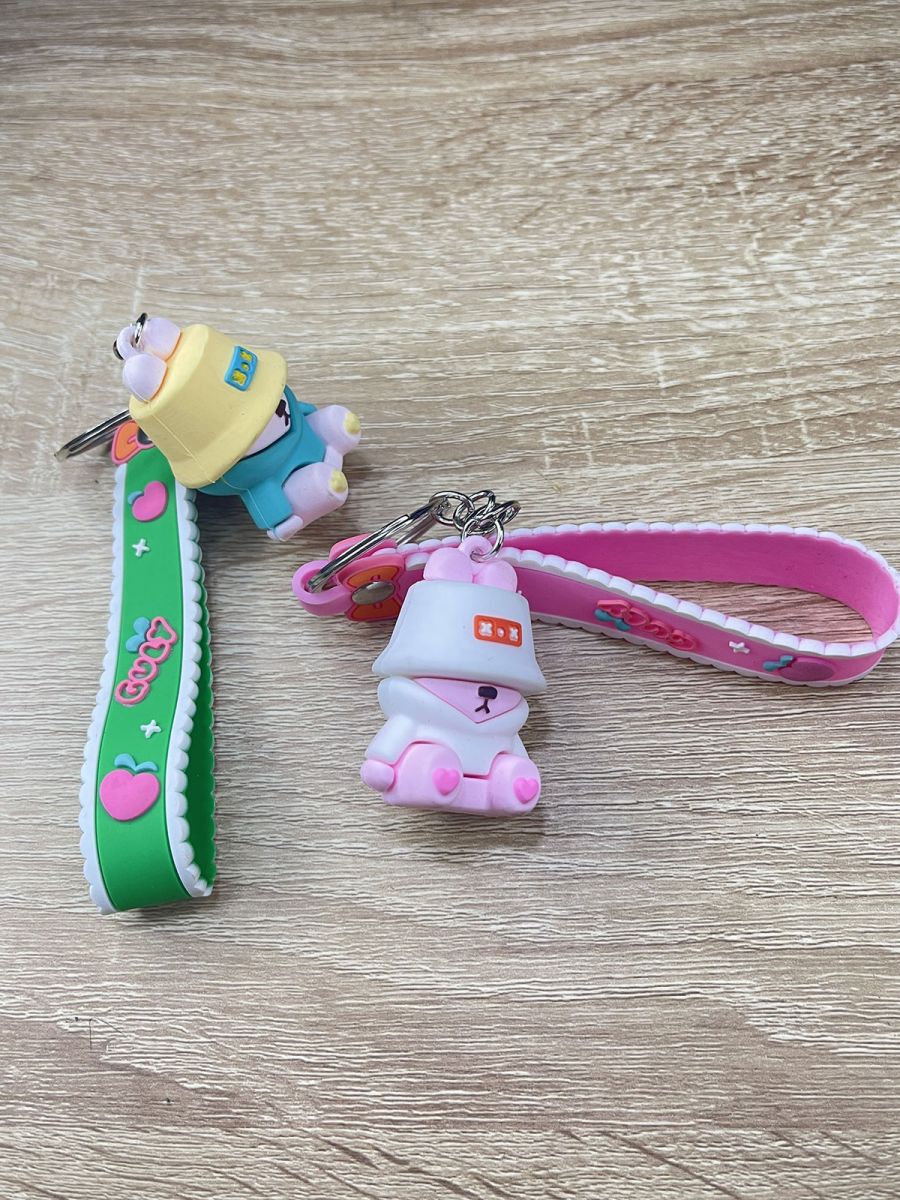 Móc Khoá Hình Thú Cực Đẹp - Gấu Đội Nón Móc Khoá Hình Thú Cực Đẹp - Gấu Đội Nón