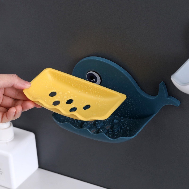 Kệ Đựng Xà Bông Nhà Tắm Dán Tường Elliver Hình Con Cá Kệ Đựng Xà Bông Nhà Tắm Dán Tường Elliver Hình Con Cá