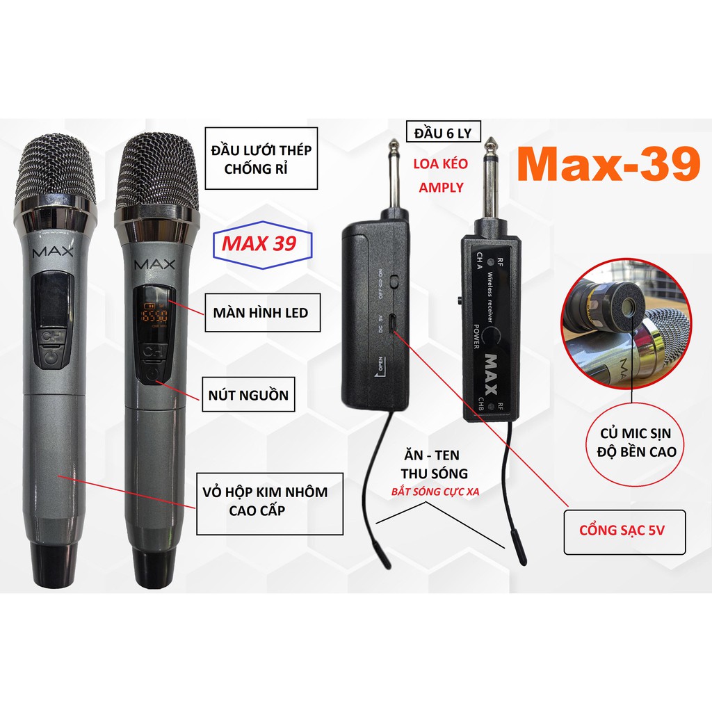 Micro Không Dây Đa Năng Max 39