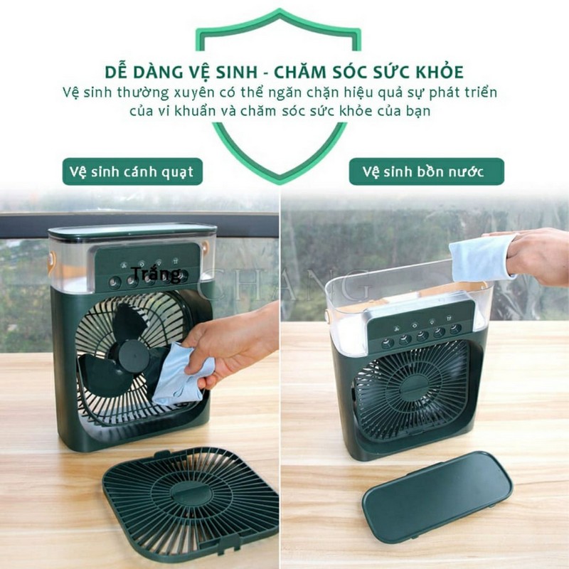 Quạt Hơi Nước Vuông Air Cooler Fan Mẫu 2023
