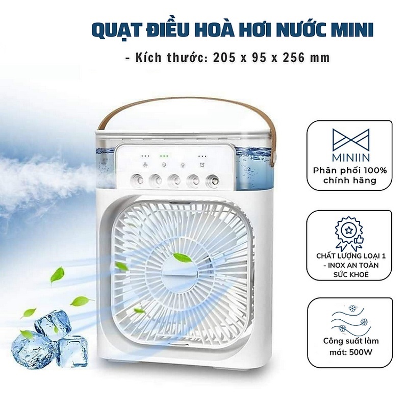Quạt Hơi Nước Vuông Air Cooler Fan Mẫu 2023