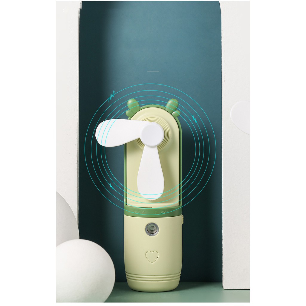 Máy Phun Sương Mini Kèm Quạt Cầm Tay