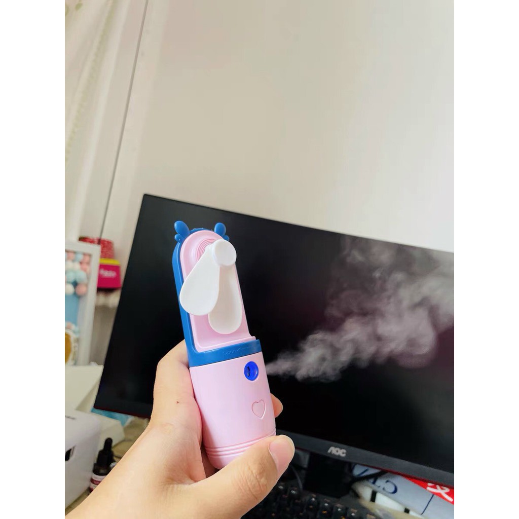 Máy Phun Sương Mini Kèm Quạt Cầm Tay