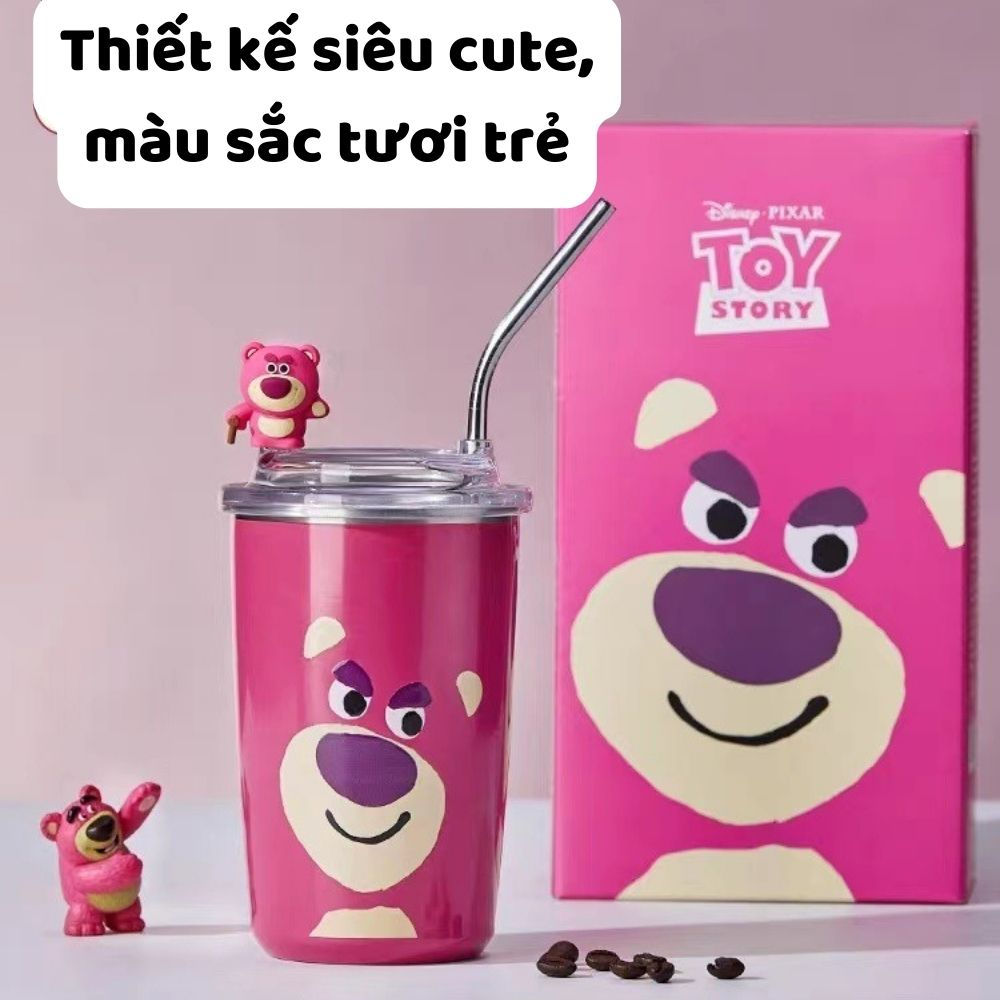 Ly Giữ Nhiệt Gấu Hồng 480Ml