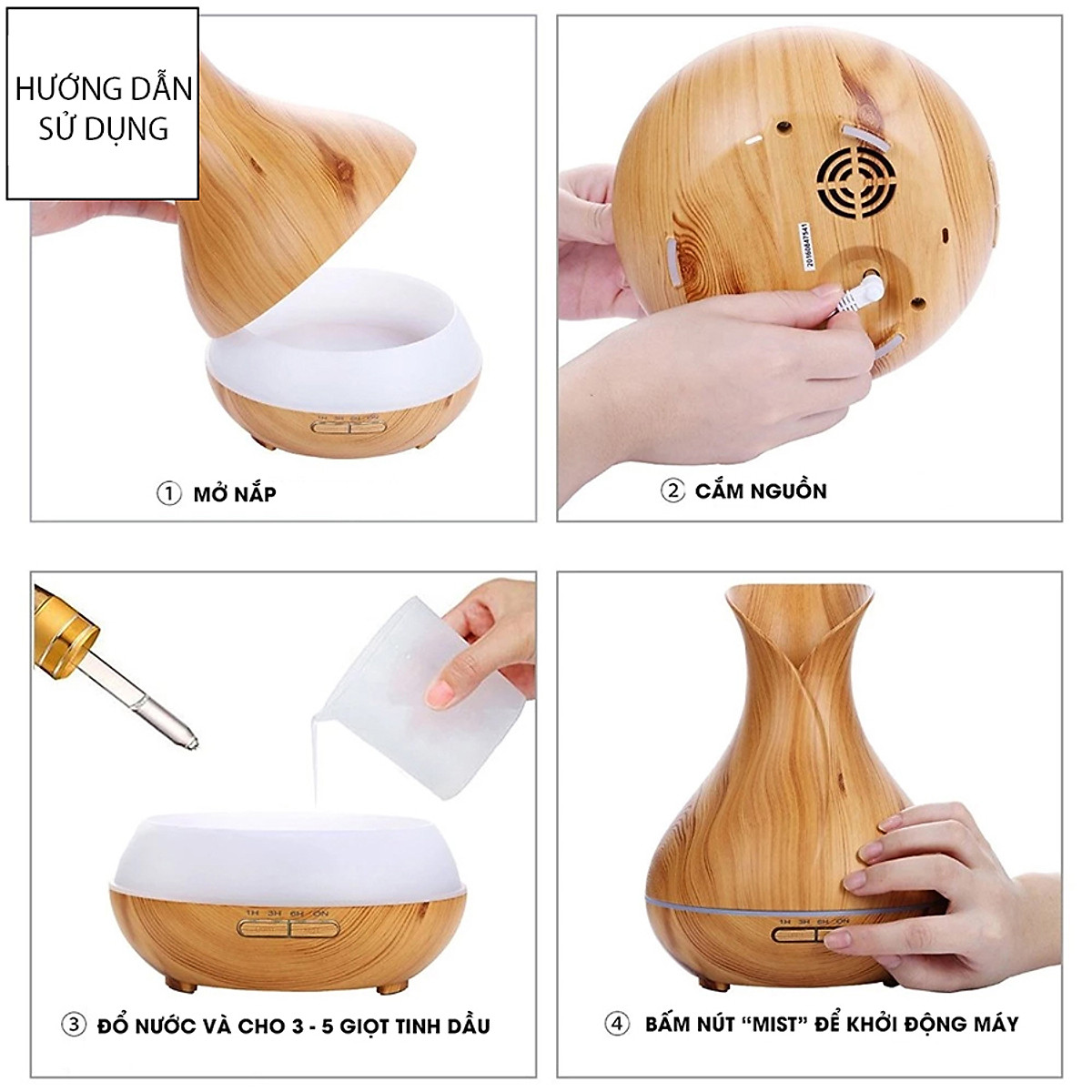 Máy Tạo Độ Ẩm Hình Hoa Tulip Có Điều Kiển 500Ml Máy Tạo Độ Ẩm Hình Hoa Tulip Có Điều Kiển 500Ml