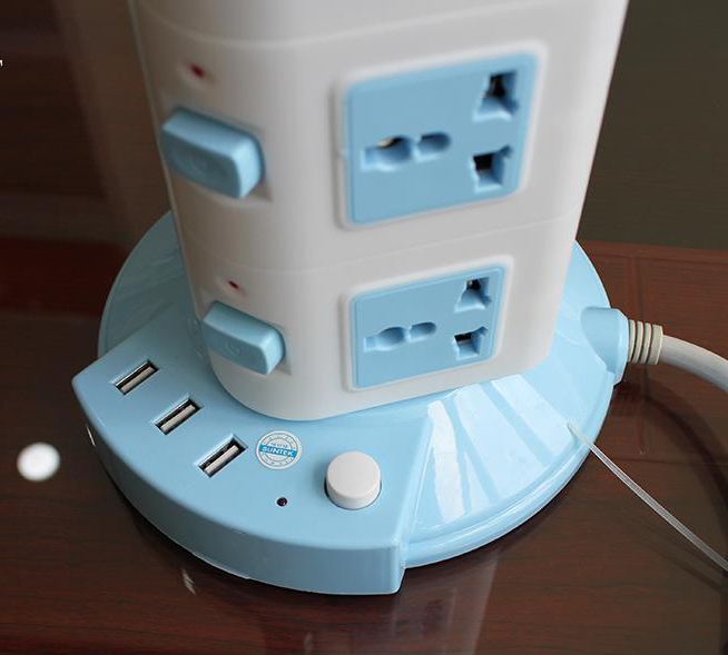 Ổ Điện Đa Năng 4 Tầng 16 Ổ Cắm 3 Cổng USB