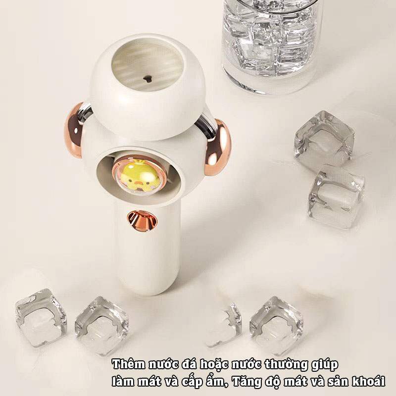 Quạt Cầm Tay Mini Phun Sương Hình Con Vịt Quạt Cầm Tay Mini Phun Sương Hình Con Vịt