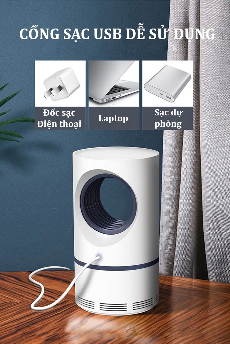 Đèn Bắt Muỗi Siêu Tốc Led 5W Có Quạt Hút - Ks 808 Đèn Bắt Muỗi Siêu Tốc Led 5W Có Quạt Hút - Ks 808