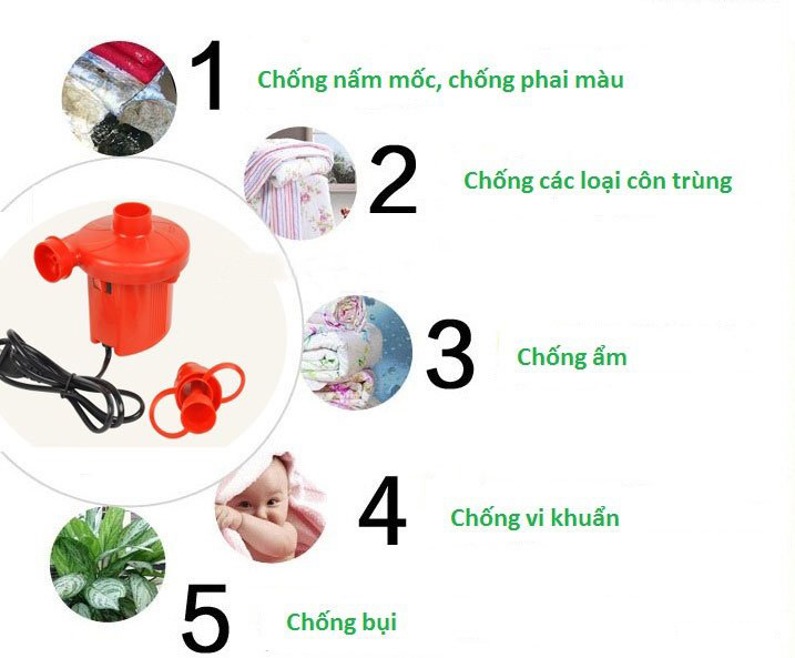 Bơm Điện Hút Chân Không 2 Chiều Wenbo Cao Cấp Bơm Điện Hút Chân Không 2 Chiều Wenbo Cao Cấp