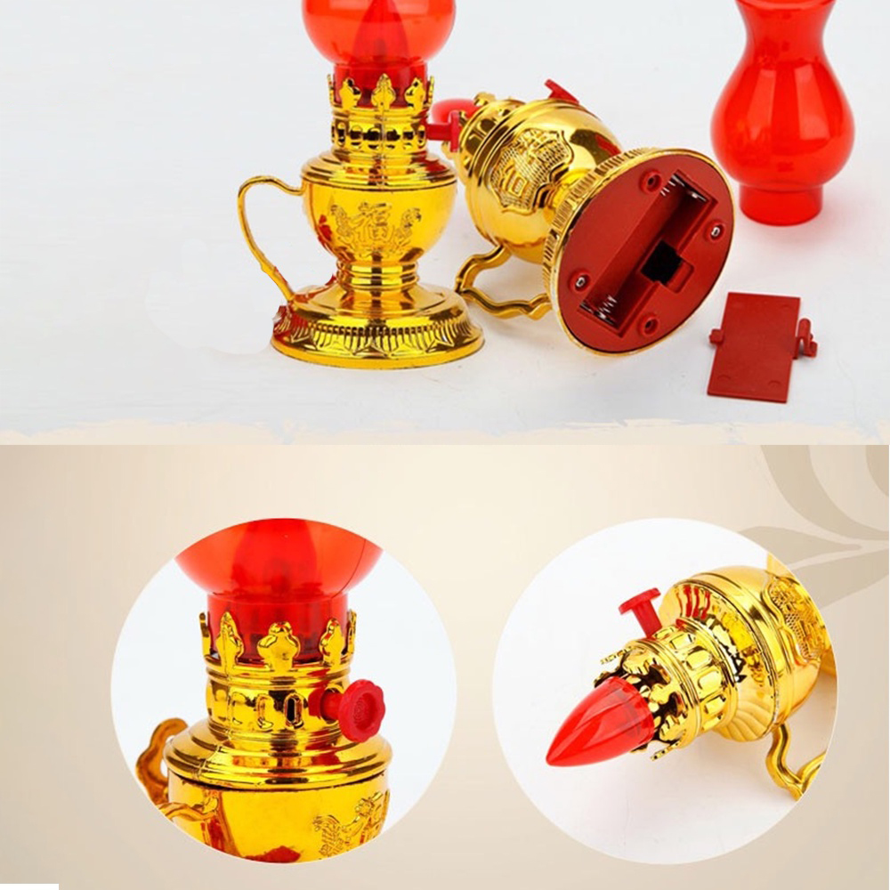 Đèn Thờ Cúng Trang Trí Bàn Thờ Gia Tiên Dùng Pin AA