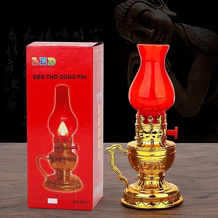 Đèn Thờ Cúng Trang Trí Bàn Thờ Gia Tiên Dùng Pin AA