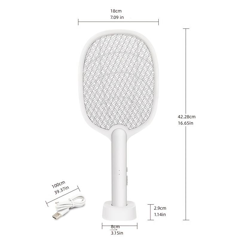 Vợt Bắt Muỗi Không Dây WD-965 Sạc Usb Có Đèn Led Bắt Muỗi