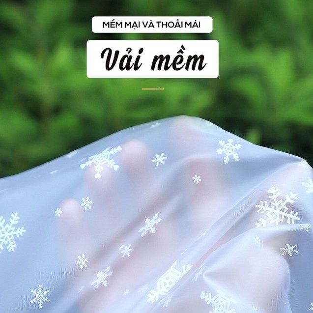 Áo Mưa Xe Điện 2 Đầu Có Kính Trong Suốt