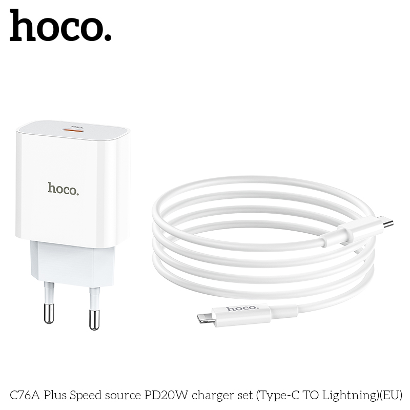 Bộ Sạc C76A Plus Type C To Lightning 20W