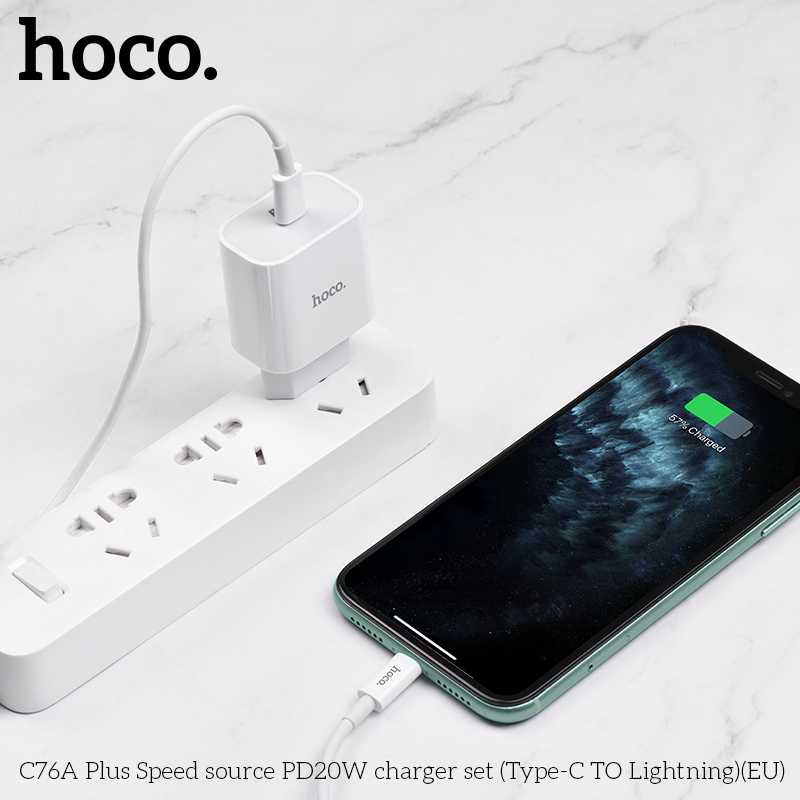 Bộ Sạc C76A Plus Type C To Lightning 20W