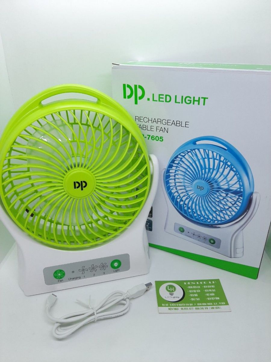Quạt Tích Điện Dp 7605 - Cao 27Cm Rộng 21 Cm