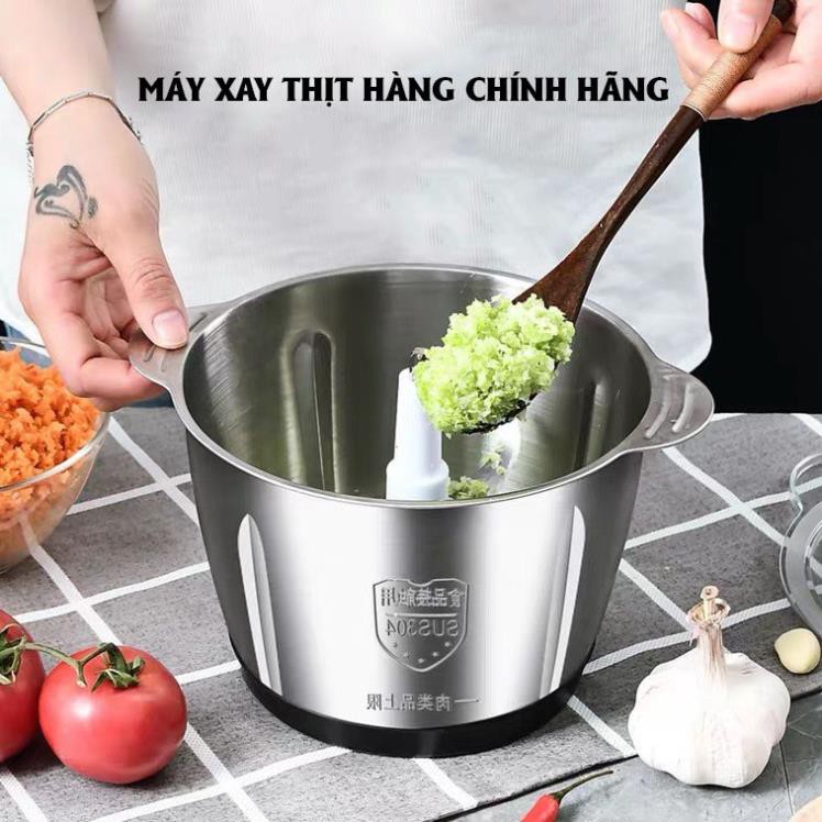 Máy Xay Thịt, Xay Giò Chả Inox 304 Lưỡi Inox Ko Gỉ 2L Công Suất 250W Máy Xay Thịt, Xay Giò Chả Inox 304 Lưỡi Inox Ko Gỉ 2L Công Suất 250W