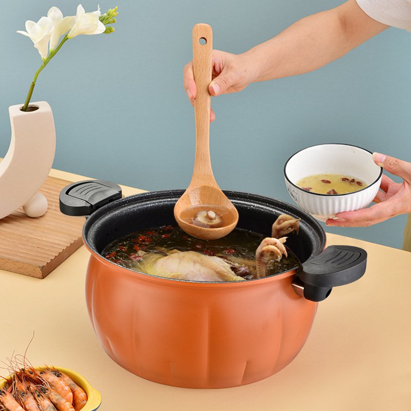 Nồi Hầm Dáng Bí Ngô 24Cm