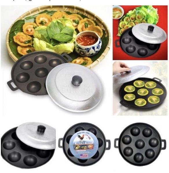 Khuôn Đổ Bánh Khọt 8 Lỗ Tiện Lợi Khuôn Đổ Bánh Khọt 8 Lỗ Tiện Lợi