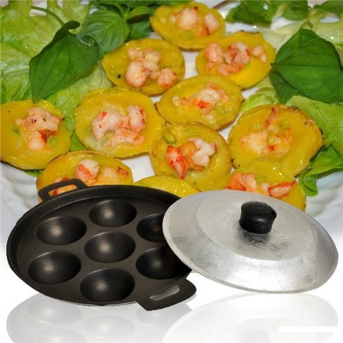 Khuôn Đổ Bánh Khọt 8 Lỗ Tiện Lợi Khuôn Đổ Bánh Khọt 8 Lỗ Tiện Lợi