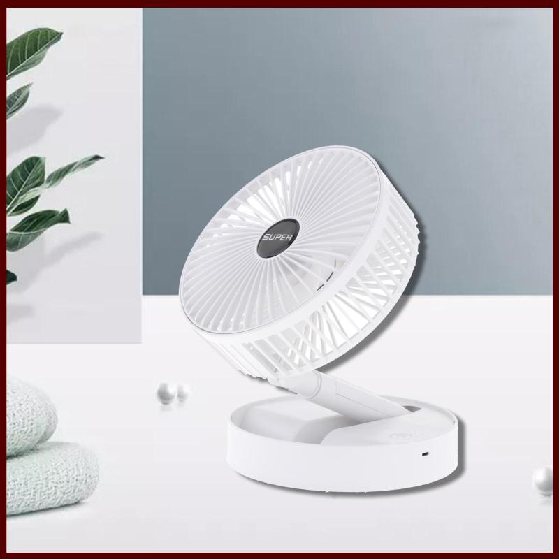 Quạt Sạc Super Để Bàn, Gấp Gọn Tiện Dụng