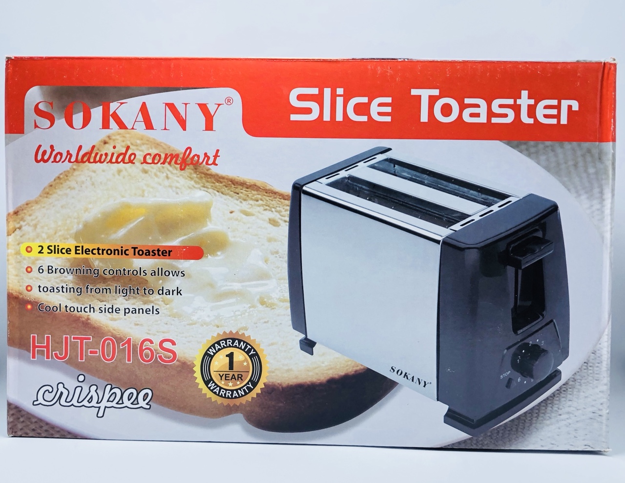 Máy Nướng Bánh Mì 2 Ngăn Sokany HJT-016S Máy Nướng Bánh Mì 2 Ngăn Sokany HJT-016S