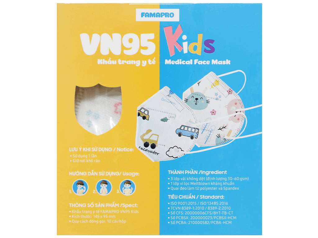 Khẩu Trang Trẻ Em Vn95