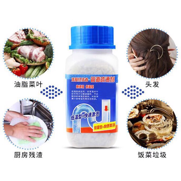 Chai Bột Thông Cống Cực Mạnh Nhật Bản LỚN 268gr Chai Bột Thông Cống Cực Mạnh Nhật Bản LỚN 268gr