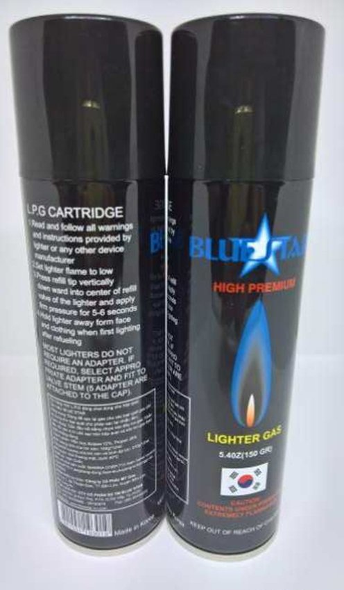 Bình Bơm Gas Cho Hộp Quẹt, Bật Lửa Blue Star Hàn Quốc Kèm 5 Đầu Bơm Bình Bơm Gas Cho Hộp Quẹt, Bật Lửa Blue Star Hàn Quốc Kèm 5 Đầu Bơm