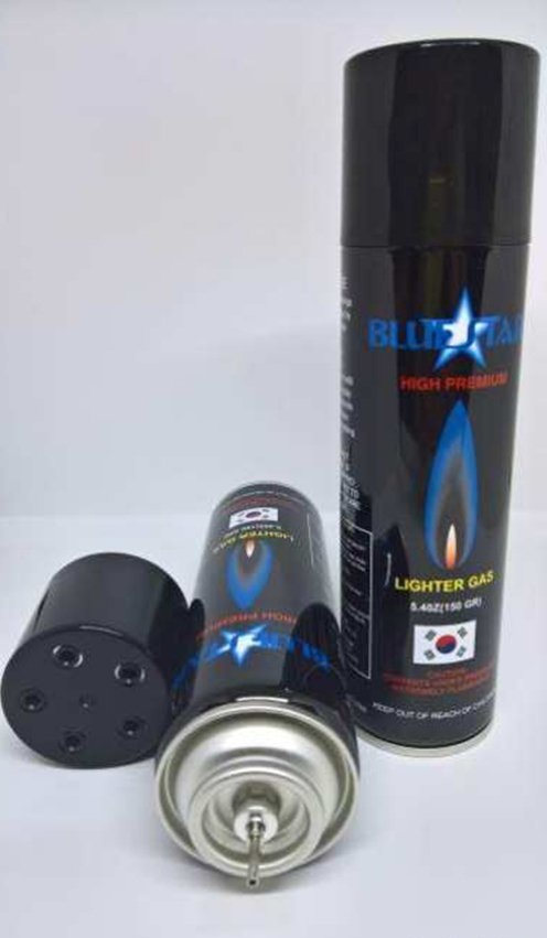 Bình Bơm Gas Cho Hộp Quẹt, Bật Lửa Blue Star Hàn Quốc Kèm 5 Đầu Bơm Bình Bơm Gas Cho Hộp Quẹt, Bật Lửa Blue Star Hàn Quốc Kèm 5 Đầu Bơm