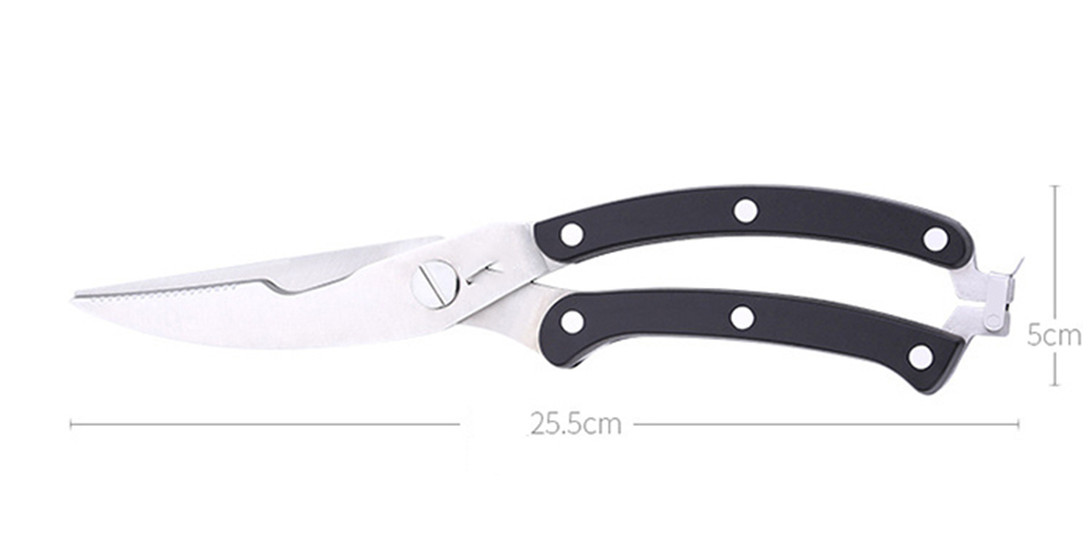 Kéo Cắt Gà Bằng Thép Có Móc Gài Khóa 24x4.5cm Kéo Cắt Gà Bằng Thép Có Móc Gài Khóa 24x4.5cm