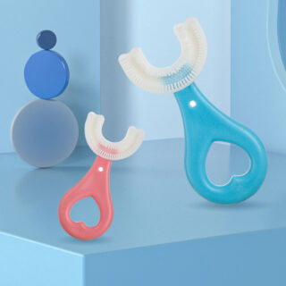 Bàn Chải Đánh Răng Hình Chữ U Cho Bé Xoay 360 Độ