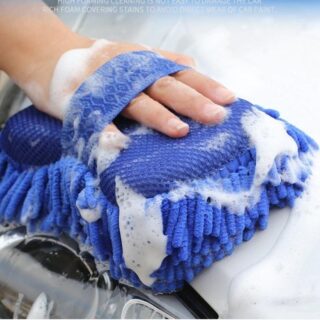 Bao Tay Rửa Xe Bọt Biển 2 Trong 1 Hình San Hô Rửa Xe Chuyên Dụng