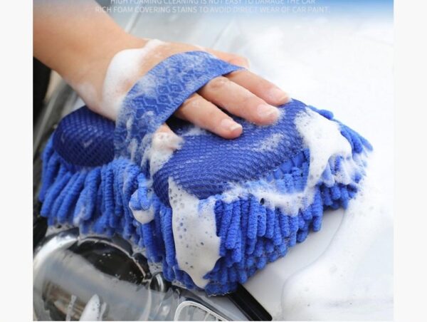 Bao Tay Rửa Xe Bọt Biển 2 Trong 1 Hình San Hô Rửa Xe Chuyên Dụng