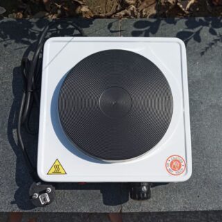 Bếp Điện Gia Dụng 1000W Hot Plate Làm Nóng Cafe, Nấu Đa Năng (Đen)