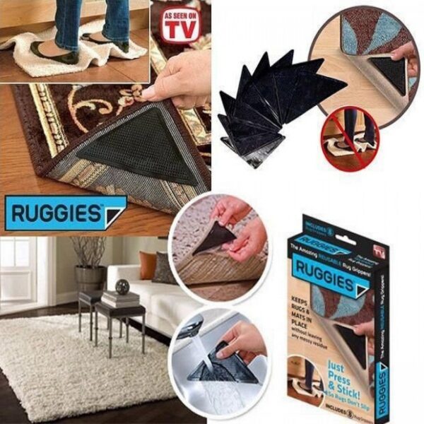 Bộ 4 Miếng Dán Ruggiec Cố Định Thảm Tiện Lợi