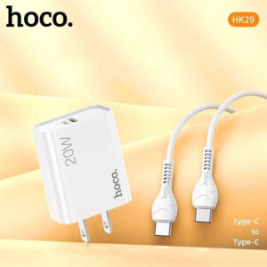 Bộ Cóc & Dây Sạc Nhanh Hoco HK29 PD20W + QC3.0 Type-C To Type-C