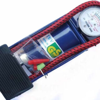 Bơm Hơi Đạp Chân Foot Pump Có Đồng Hồ Áp Suất Hơi Cực Mạnh