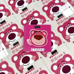 Cân Điện Tử Hình Gấu 180Kg Dễ Thương Tích Hợp Đo Nhiệt Độ Kèm Pin