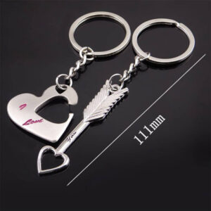 Cặp Móc Khóa Tình Nhân Hình Trái Tim Và Mũi Tên