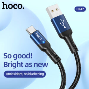 Cáp Sạc Nhanh Hoco HK47 3A Cho Type-C Dây Dài 2M