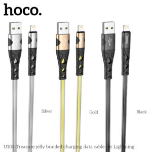 Cáp Sạc Nhanh Hoco U105 2.4A Dây Dù 1.2m Cổng Lightning Cho Iphone