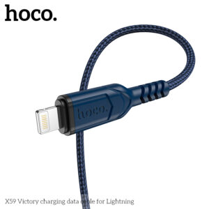 Cáp Sạc Nhanh Hoco X59 2.4A Dây Dù Cổng Lightning Dài 2m