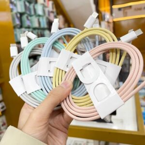 Cáp Sạc Nhiều Màu Dây Dù Cổng Type-C To Lightning Dài 1M