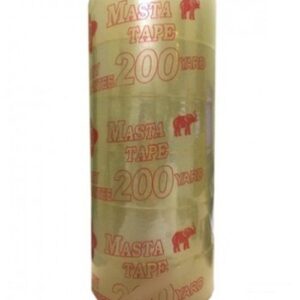 Cây 6 Cuộn Băng Keo Trong Nặng 2Kg 200 Yard Lõi Mỏng