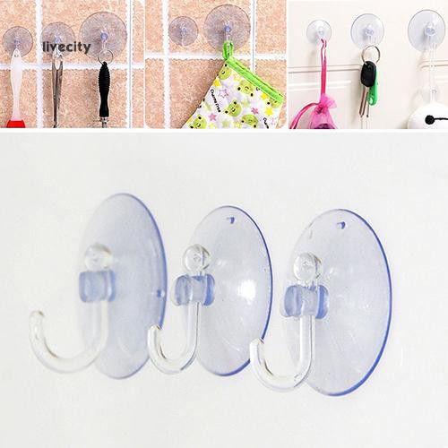 Combo 10 Móc Hút Trong Suốt 3Cm Combo 10 Móc Hút Trong Suốt 3Cm